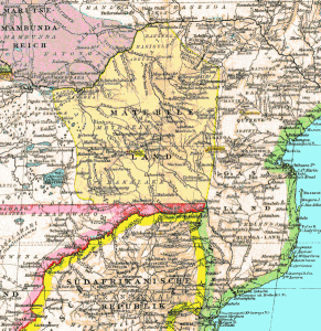 Map of Matabeleland